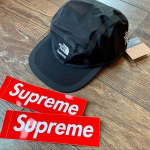 🆕 SUPREME x The North Face Summit Series Outer Tape Seam Camp Cap Black